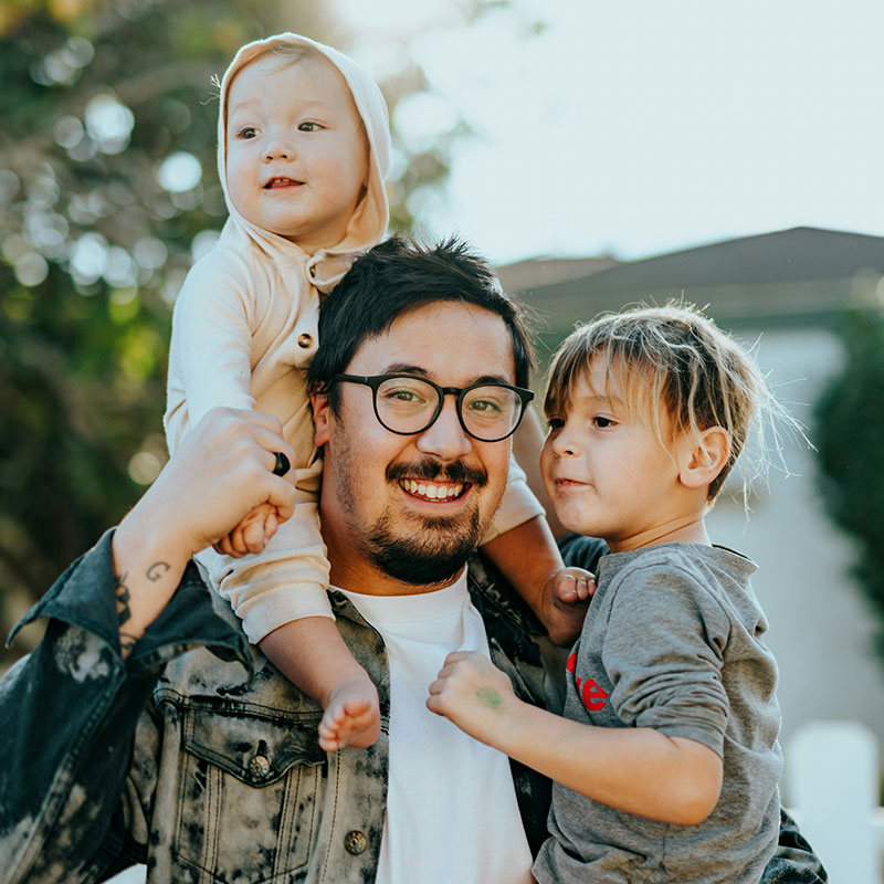 father-with-kids father with kids